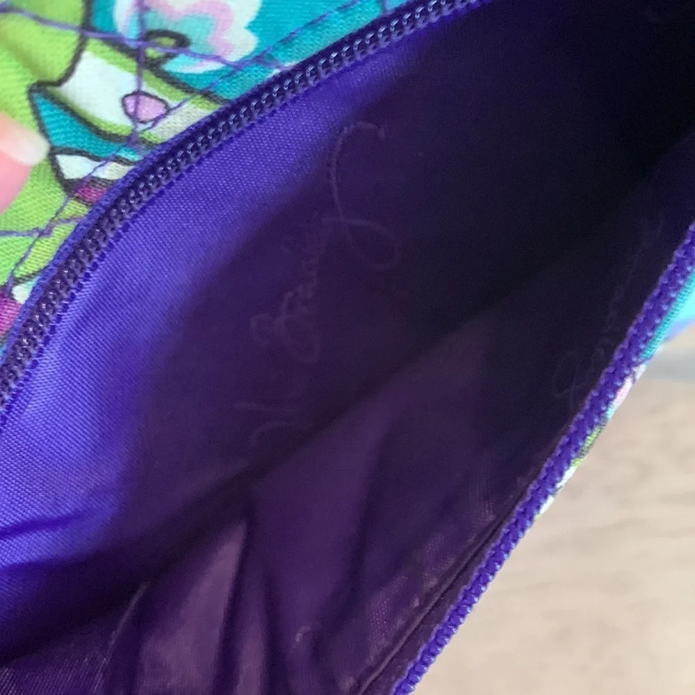 Vera Bradley Wristlet‎ purple/pink/green